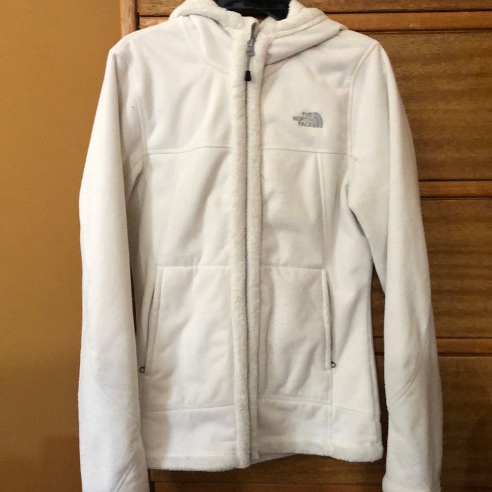 North Face white jacket, size small
